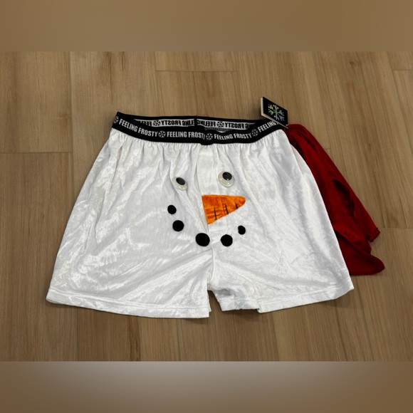 accents by isaco Other - NWT White Snowman Googly Eyes Boxers